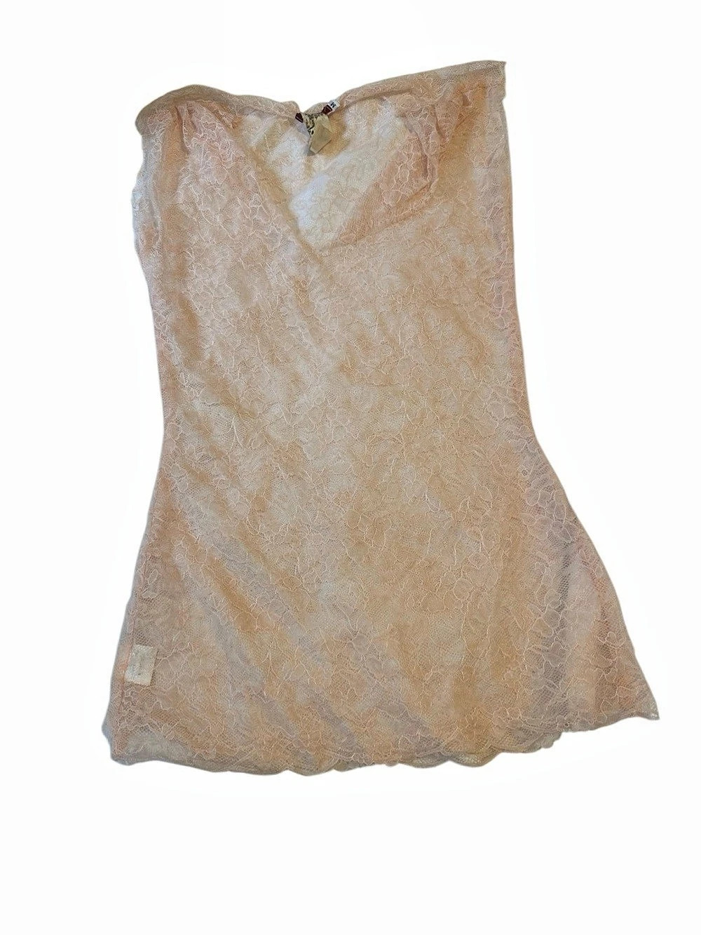 Biya by Johnny Was Blush Floral Lace V-Neck Top – Size M like new